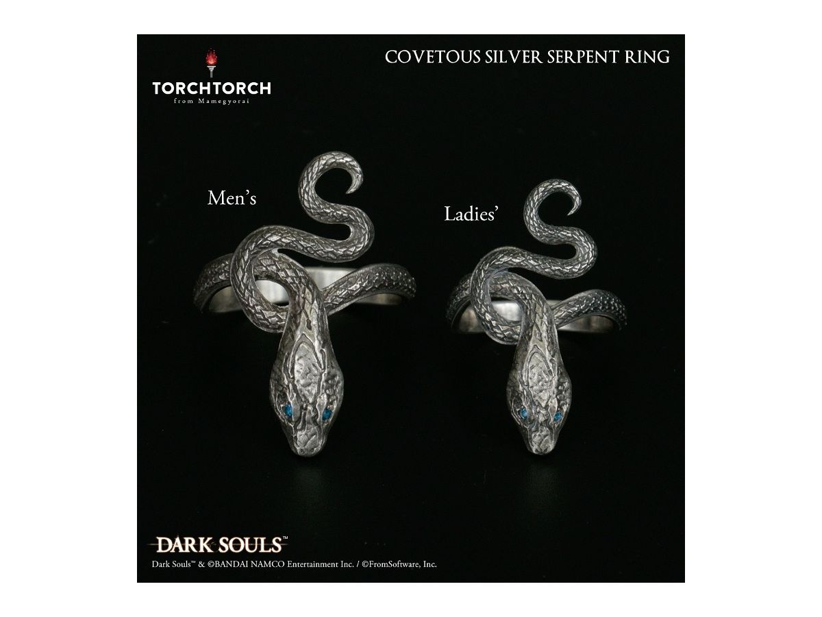 ダークソウル x TORCH TORCH/ リングコレクション: 貧欲な銀の蛇の指輪