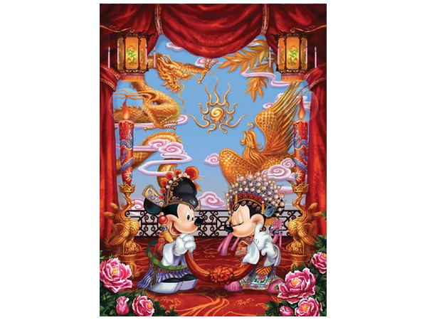 婚礼衣装のふたり (ミッキー・ミニー) 1000ピース (51cm x 73.5cm