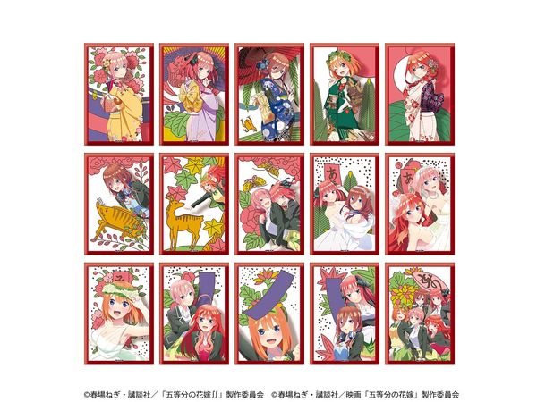五等分の花嫁 花札柄缶バッジ 1Box 15pcs | HLJ.co.jp