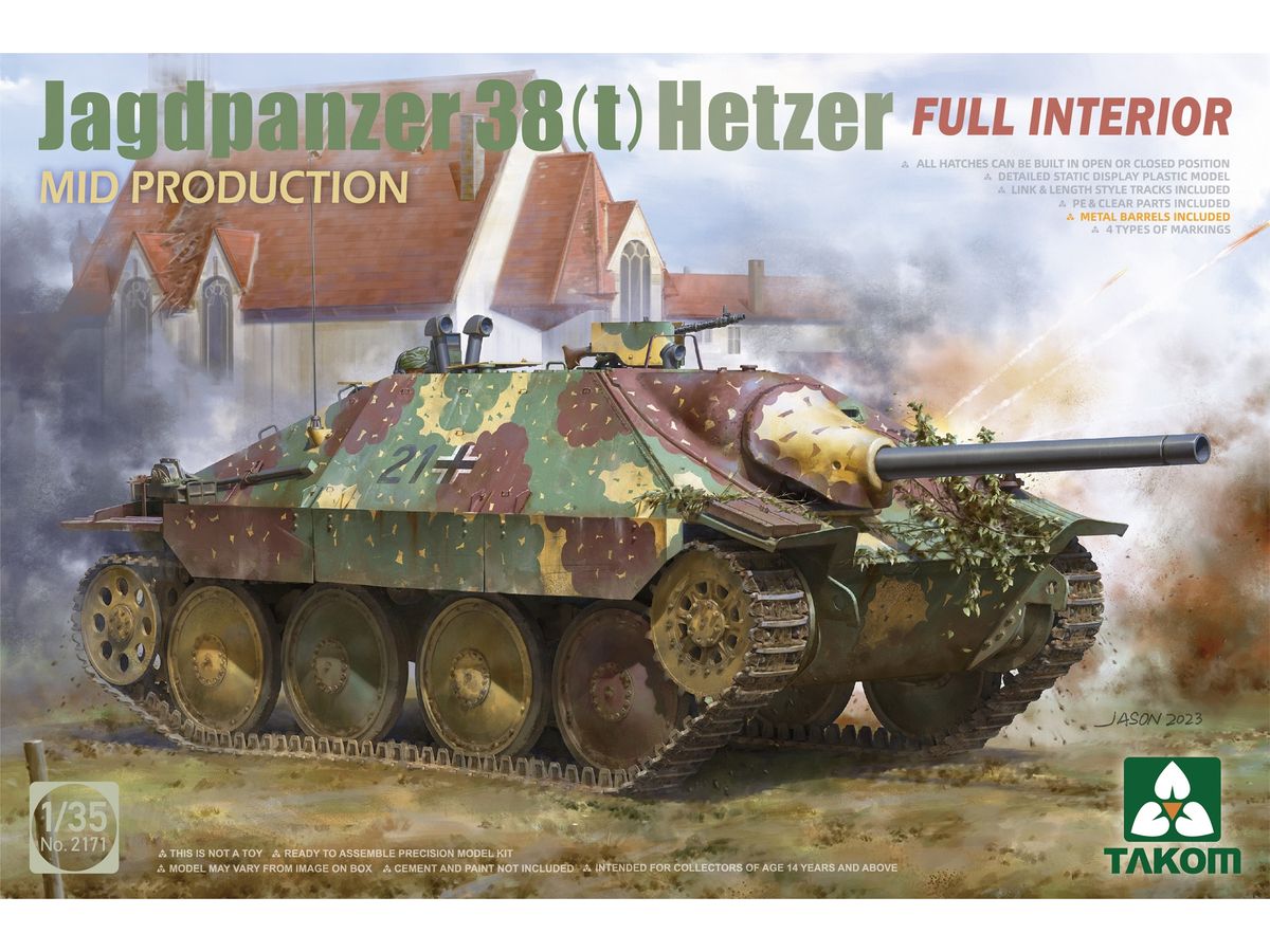 1/35 38式軽駆逐戦車 ヘッツァー 中期型w/フルインテリア | HLJ.co.jp