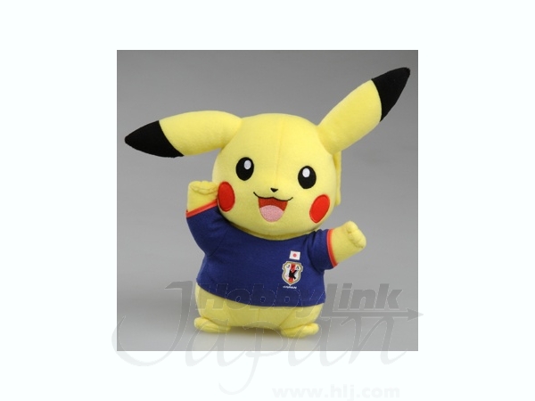 サッカー日本代表 With ポケモン ピカチュウぬいぐるみ ガッツポーズ サッカー日本代表 With ポケモン ピカチュウぬいぐるみ ガッツポーズ