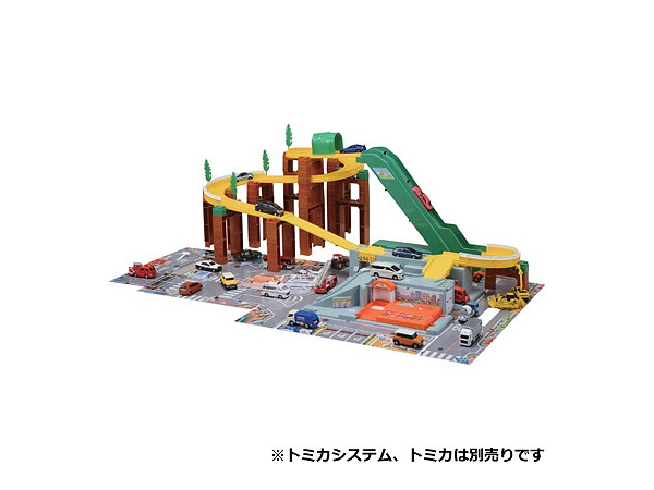 トミカシステムスーパートミカビル回転パーキングドライブ