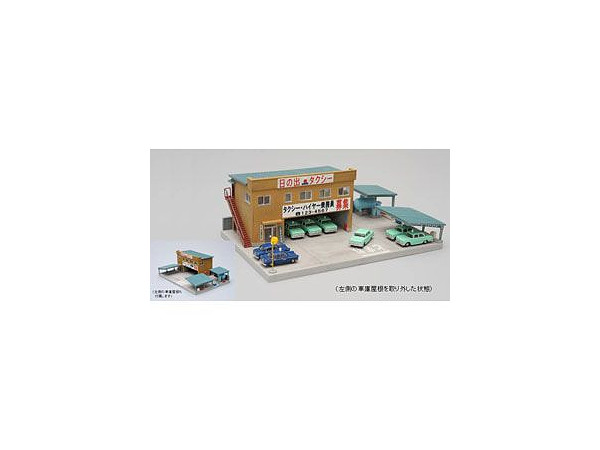 ジオコレ 1/150「タクシー営業所 & 駅前タクシー営業所 + タクシー×3台 建物コレクション | ジオコレ | トミーテック