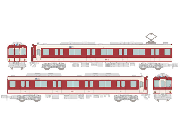 1/150 鉄道コレクション: 近畿日本鉄道900系 (冷房車) 2両セット | HLJ