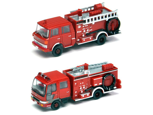 1/150 トラコレ 水槽付消防ポンプ車セット | HLJ.co.jp