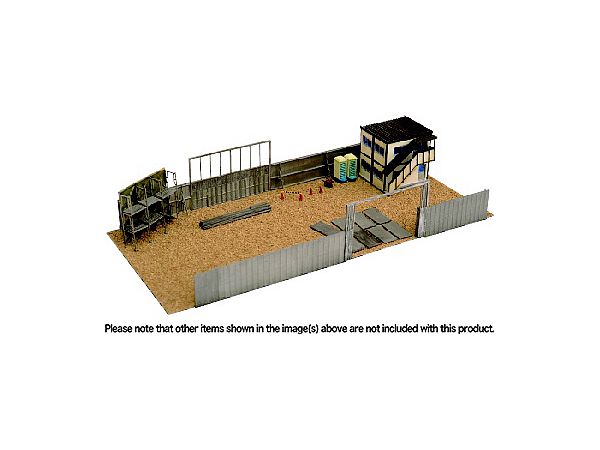 ジオコレ 1/150「建築中の建物×3種 & 工事現場小物×3