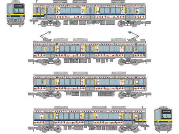 1/150 鉄道コレクション 東武鉄道20400型ベリーハッピートレイン4両