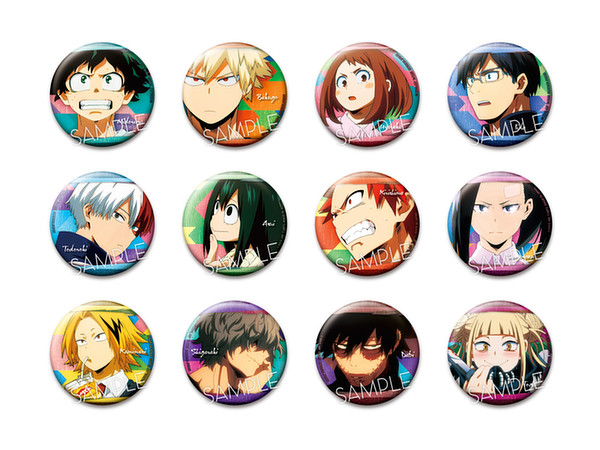 僕のヒーローアカデミア ヒーロー缶バッジ7 1Box 12pcs | HLJ.co.jp