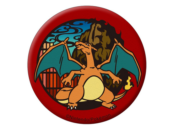 ポケットモンスター 切り絵シリーズ 和紙缶バッジ リザードン | HLJ.co.jp