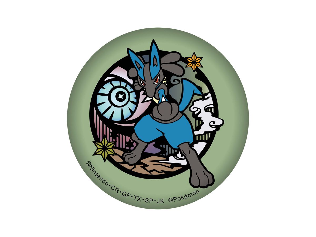 ポケットモンスター 切り絵シリーズ キラキラ缶バッジ ルカリオ ポケットモンスター 切り絵シリーズ キラキラ缶バッジ ルカリオ