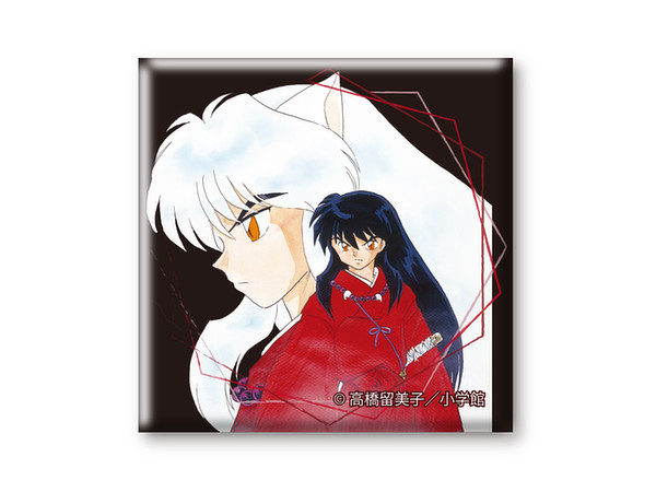 新品】犬夜叉 珊瑚 弥勒 高橋留美子 スクエア缶バッジ