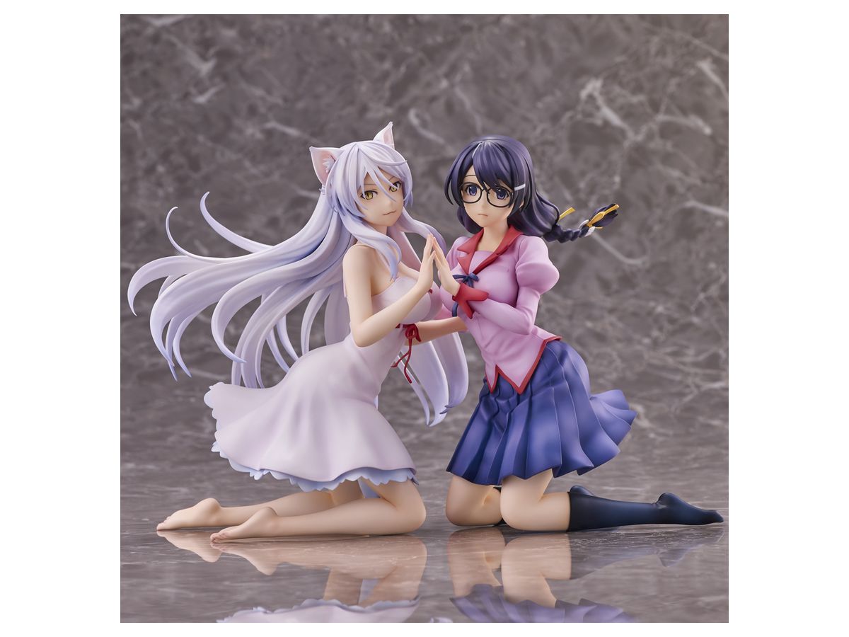 猫物語 羽川翼 2体セット フィギュア ユニオンクリエイティブ 化物語