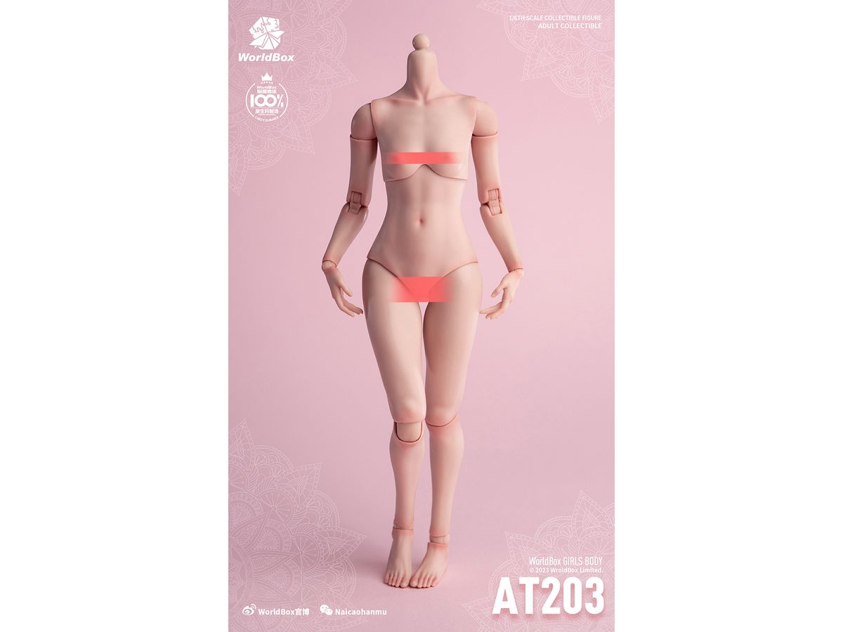 1/6 ガールボディ AT203P ペール | HLJ.co.jp 1/6 ガールボディ AT203P ペール | HLJ.co.jp