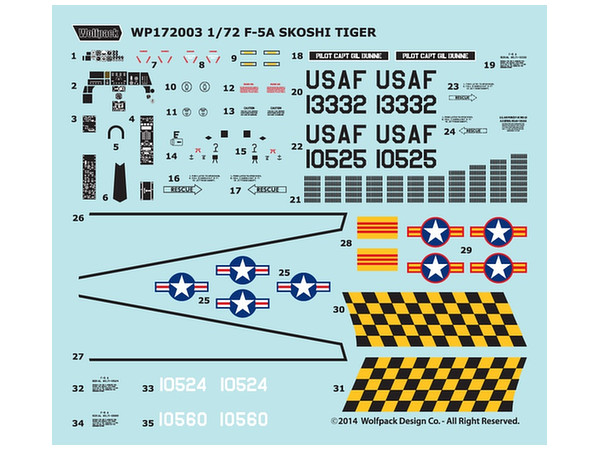 1 72 ノースロップ F 5a スコシ タイガー By Wolfpack ホビーリンク ジャパン