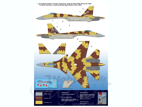 1/48 Su-37 スーパーフランカー 改造セット (アカデミー用) | HLJ.co.jp