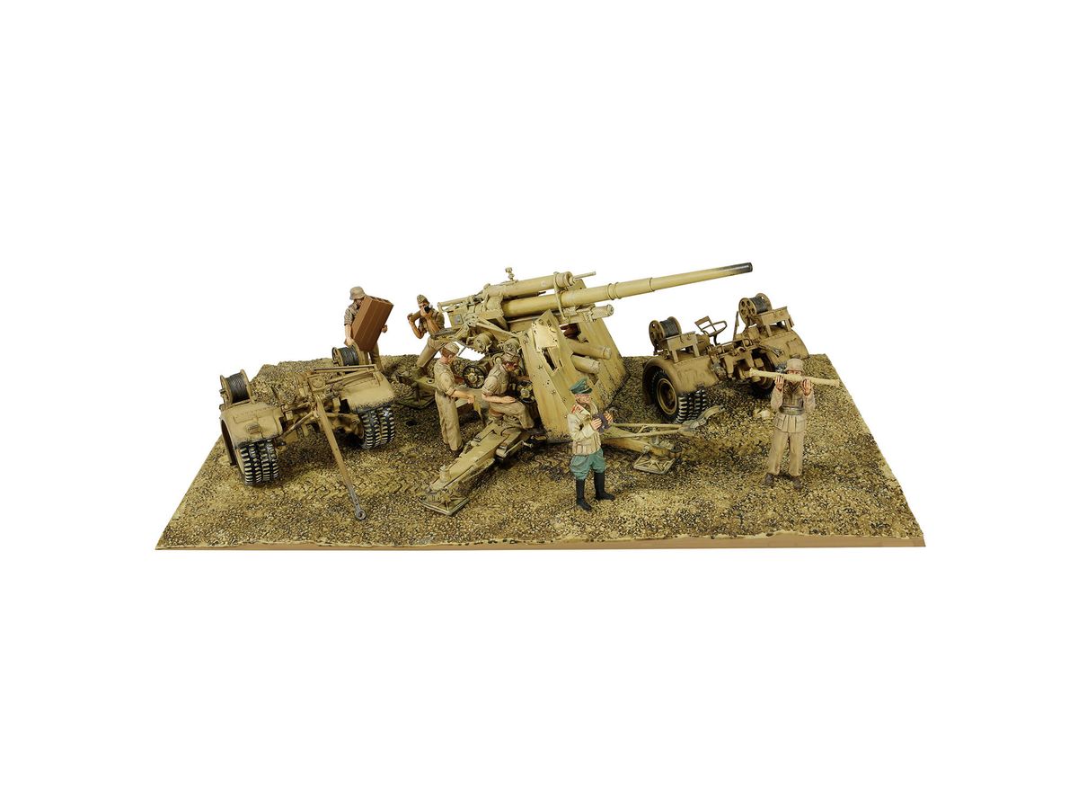 ミニカー　1/32 WW.II ドイツ軍 クルップ Flak 36 1942年6月 エル・アラメインの戦い 完成品 [WS55726] 1/32 WW.II ドイツ軍 クルップ Flak 36 1942年6月 エル