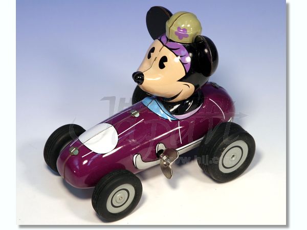 Retro Tin Toy Minnie Mouse Racing Car by Young Epoch | HobbyLink Japan